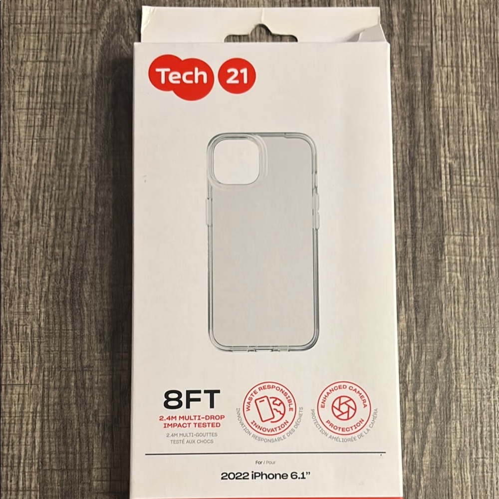 Tech21 White iPhone 12/12 Pro Case 8FT Drop Protection